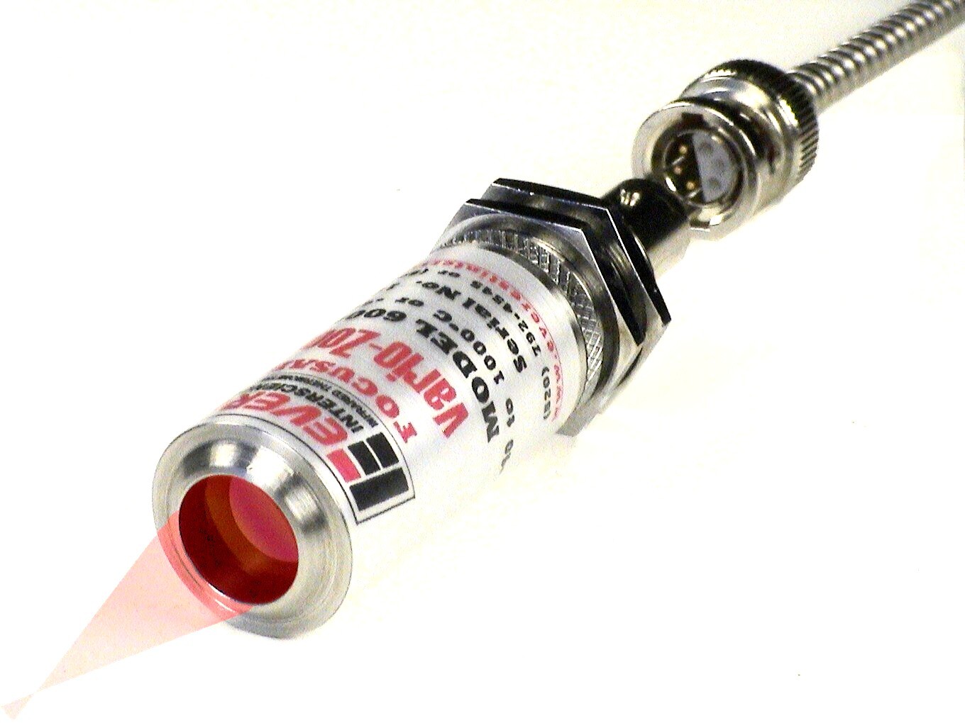 Everest infrared thermometer illuminating its measurement area